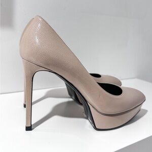 SAINT LAURENT beige heels